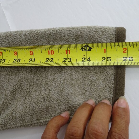 Abercrombie and Fitch Half Zip Pullover Jacket Men Size M Brown Taupe Tan - Picture 9 of 11